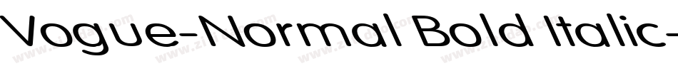 Vogue-Normal Bold Italic字体转换